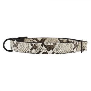 Top Paw Gray Snakeskin Poly Blend Dog‎ Collar X-Small 8-12 in